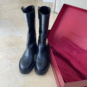 Tamara Mellon Easy Rider Mid Calf Boots Size 7